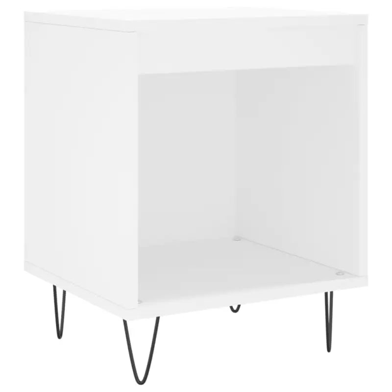 Trendy nachtkastjes van bewerkt hout met metalen poten voor een strak interieur - Nachtkastjes