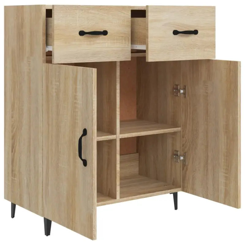 Trendy ontwerp dressoir met bewerkt hout en gemakkelijk schoon te maken oppervlak - Dressoirs & buffetkasten