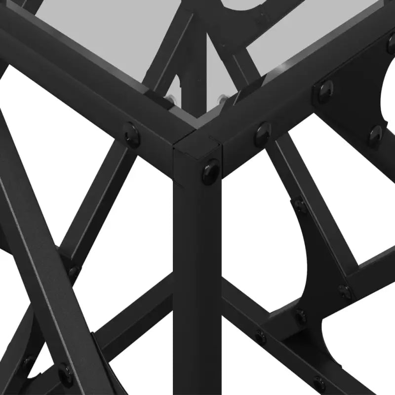 Trendy salontafel met glazen blad en elegante uitstraling - Salontafels