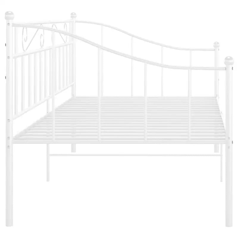 Trendy slaapbank voor overdag zit en ’s nachts bed - Wit - Bedden & bedframes