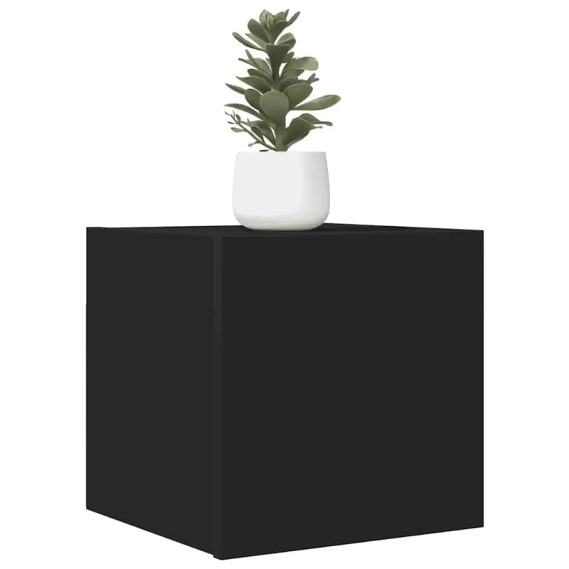 Trendy televisiemeubel met rechts openende deuren voor een stijlvolle inrichting - Zwart / 1 - Tv-meubels