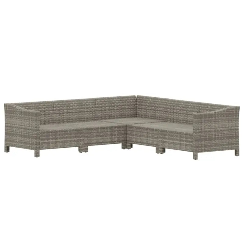 Trendy tuinset met poly rattan en armleuning links - Tuinsets