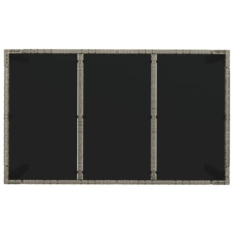 Trendy tuinset met poly rattan en verstelbare tuinstoelen van massief acaciahout - Tuinsets