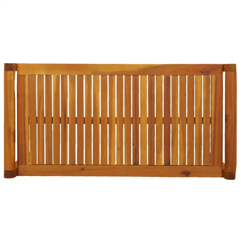 Trendy tuinset van massief acaciahout met gelat ontwerp - Donkergrijs - Tuinsets