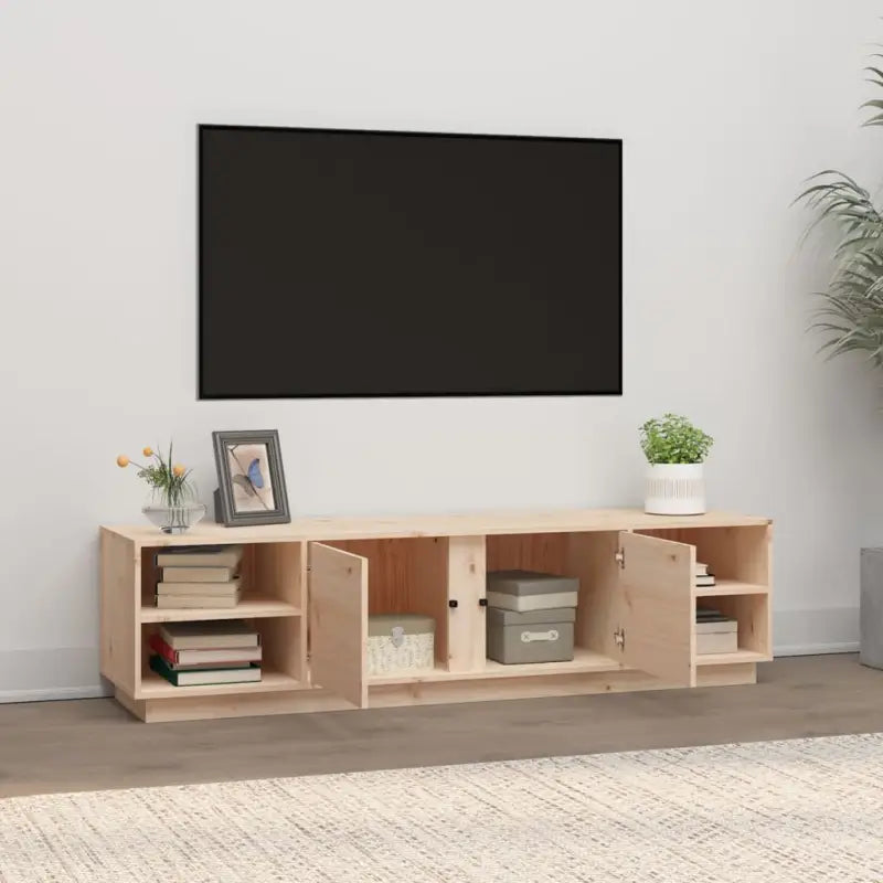 Trendy tv-meubel van massief grenenhout met strak design - Tv-meubels