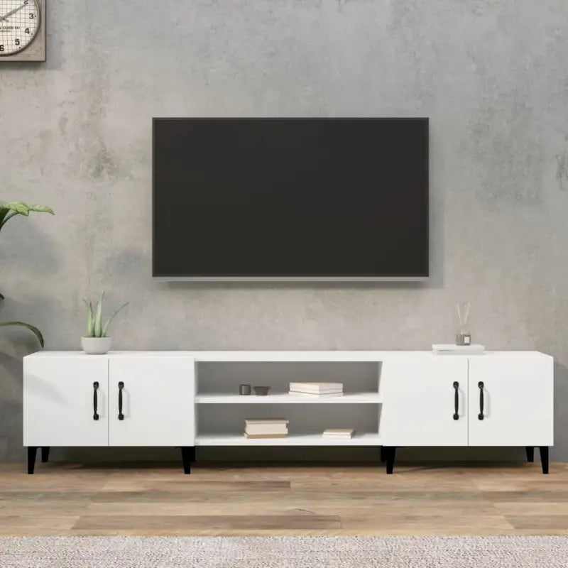Trendy Tv Meubels van Bewekt Hout voor een Moderne Interieur - Wit / 1 - Tv-meubels