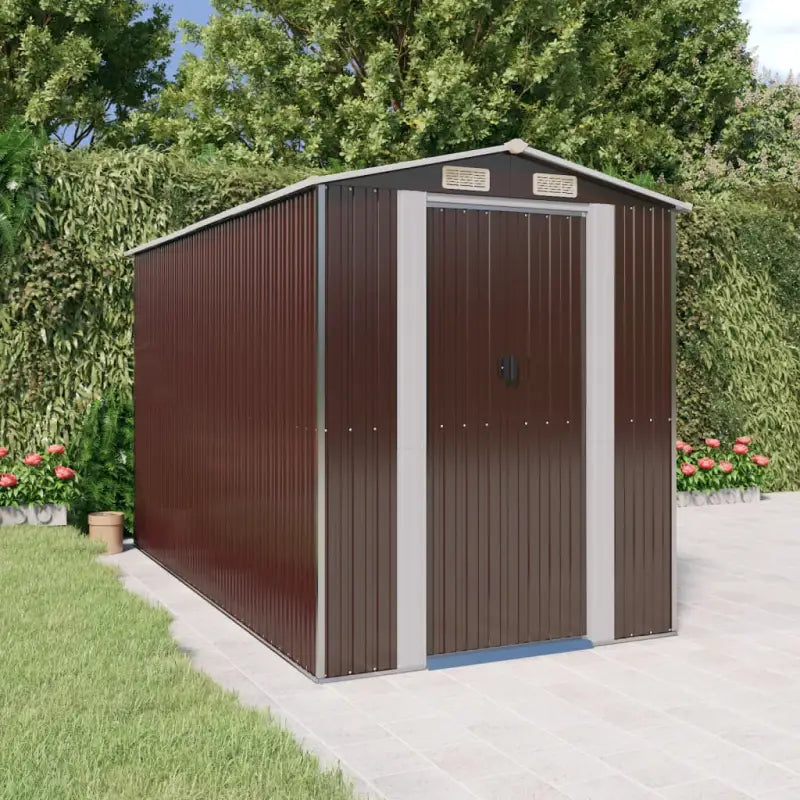 Tuinhuizen van gegalvaniseerd staal met praktische ventilatieopening - 192 x 357 x 223 cm / 1 - Tuinhuizen