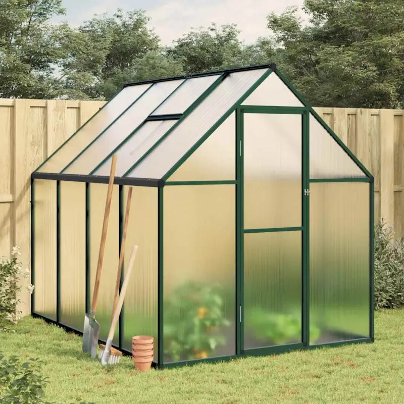 Tuinkas voor plantenbescherming met stevige aluminium frame voor landbouwinstallatie - Groen / 224 x 169 x 195 cm / 1