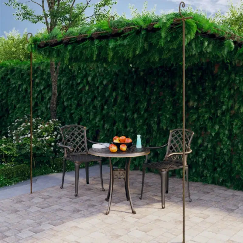 Tuinpergola van smeedijzer voor rozen en klimplanten - 4 x 3x 2.5 m / 1 - Tuinbogen latwerk & pergola’s