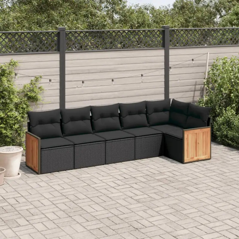 Tuinset in beige materiaal met gepoedercoat staal afmetingen - Zwart / Zonder tafel - Tuinsets