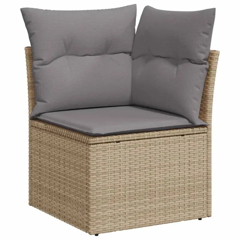 Tuinset in beige materiaal met gepoedercoat staal en comfortabele afmetingen - Tuinsets