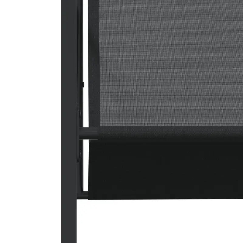 Tuinset met gehard glas en zwart gepoedercoat staal voor buitenplezier - Tuinsets