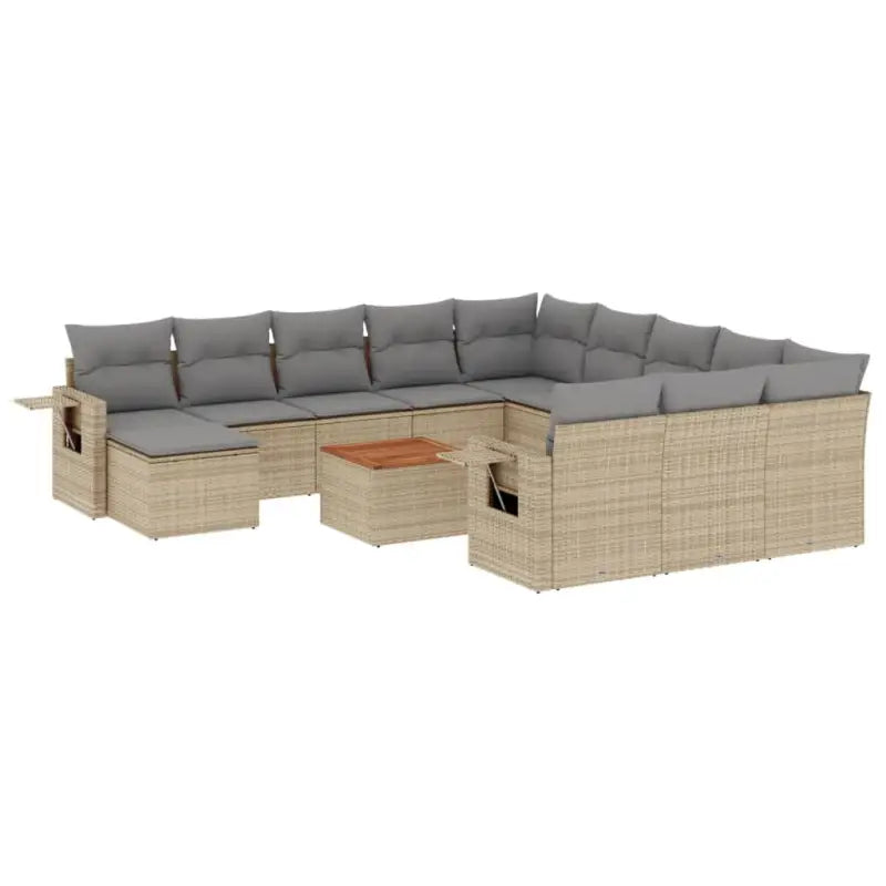 Tuinset met gemengd beige materiaal voor buitenplezier - Tuinsets