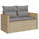 Tuinset met gemengd beige materiaal voor comfortabele buitenmomenten - Tuinsets