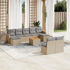 Tuinset met gemengd beige materiaal voor comfortabele buitenmomenten - Gemengd beige / Met tafel - Tuinsets