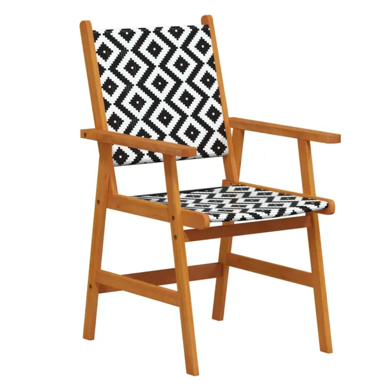 Tuinset met massief acaciahout en poly rattan voor buitenplezier - Tuinsets