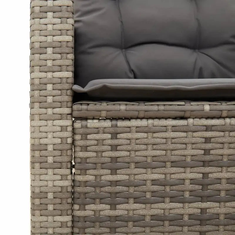 Tuinset met poly rattan en natuurlijke afwerking voor comfortabele zitervaring - Tuinsets