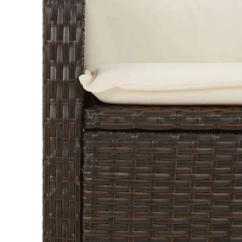 Tuinset met poly rattan voor gemakkelijke schoon en comfortabele zitervaring - Tuinsets