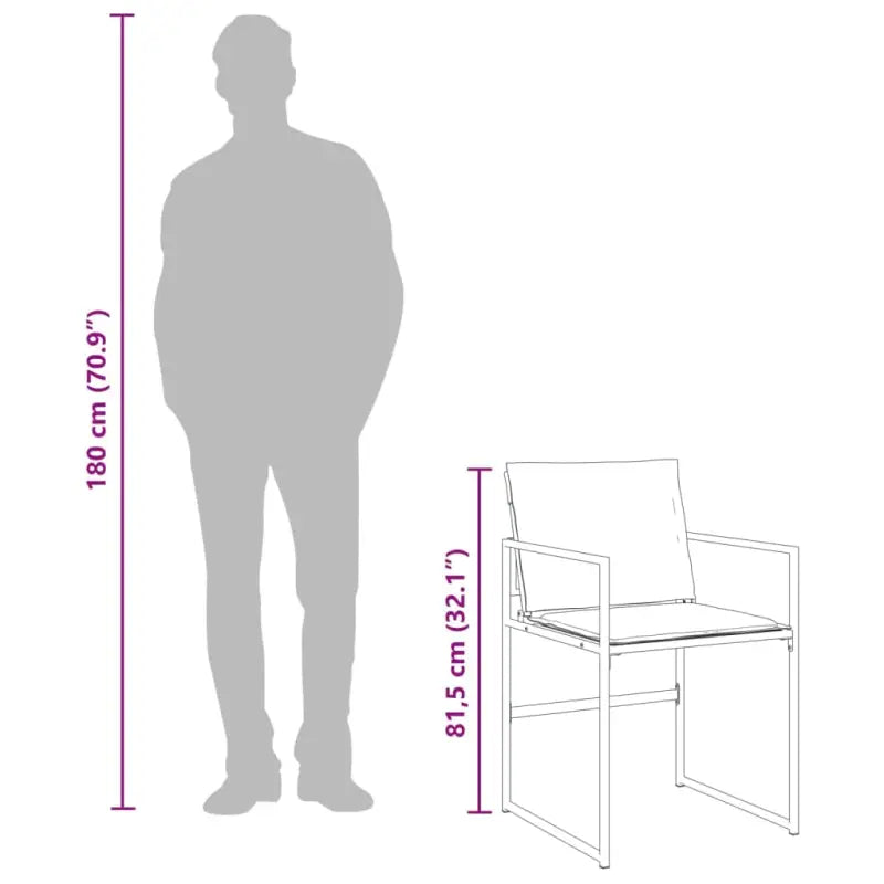 Tuinset met wasbare hoes en gehard glas in wit materiaal - Tuinsets