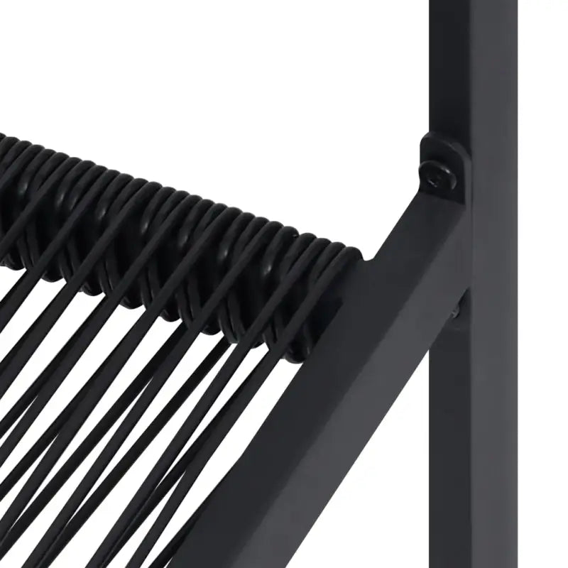 Tuinset met zwart materiaal en gepoedercoat staal voor buitengebruik - Tuinsets