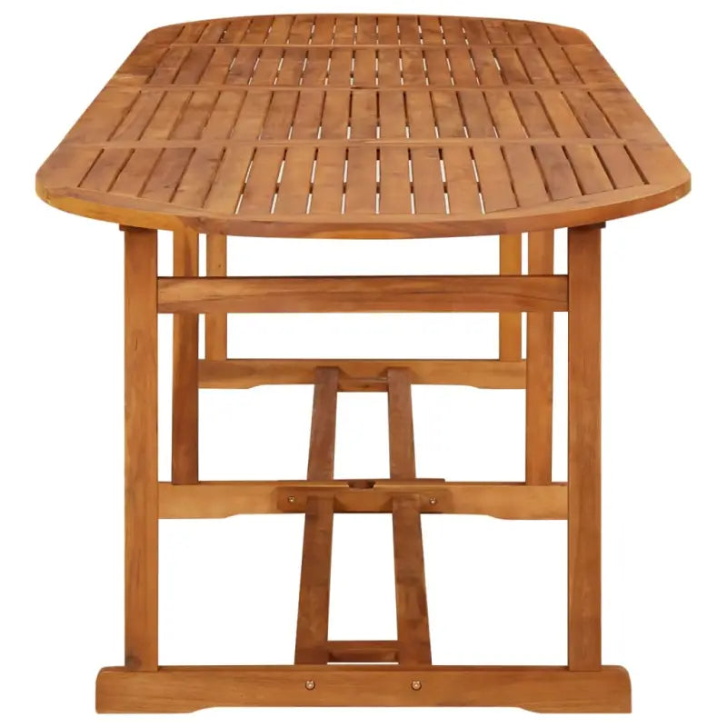 Tuinset van massief acaciahout met olieafwerking en ruime afmetingen - Tuinsets