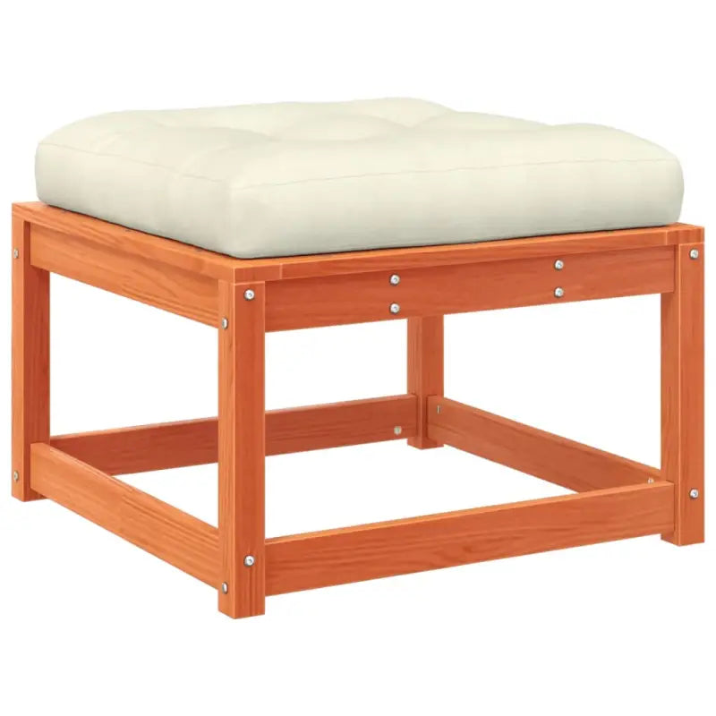 Tuinset van massief grenenhout in wasbruin materiaal voor ontspannen tuinuren - Tuinsets