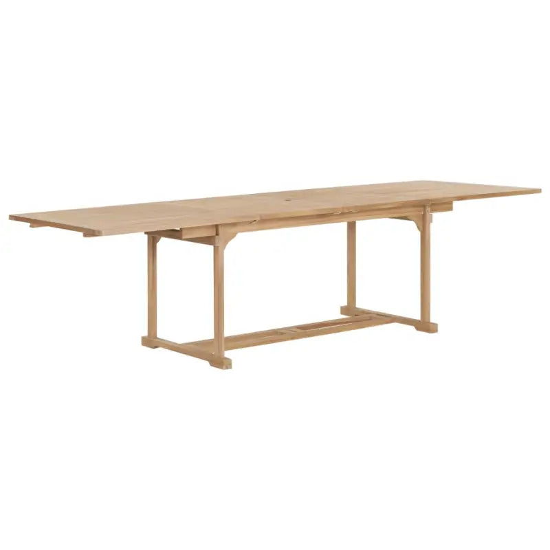 Tuinset van massief hout met verlengbare tafel en fijn geschuurd oppervlak - Met armleuning / Rechthoekig - Tuinsets