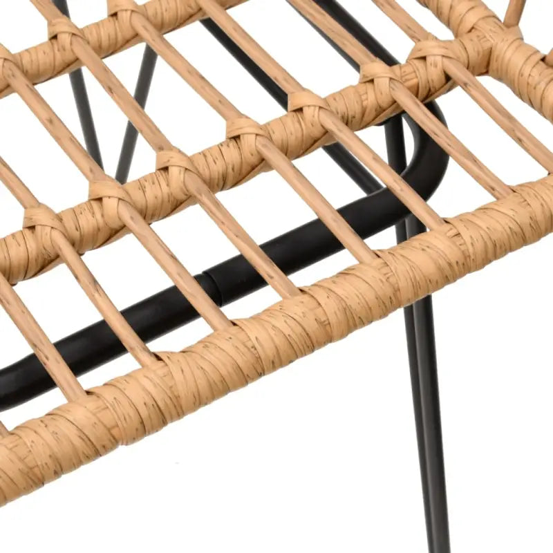 Tuinset van poly rattan met duurzame en eenvoudig schoon te maken afmetingen - Tuinsets