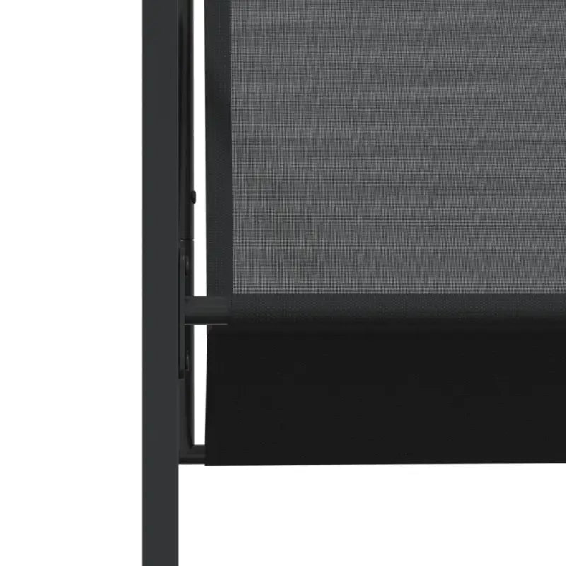 Tuinset van zwart gepoedercoat staal voor buiten en terras - Tuinsets