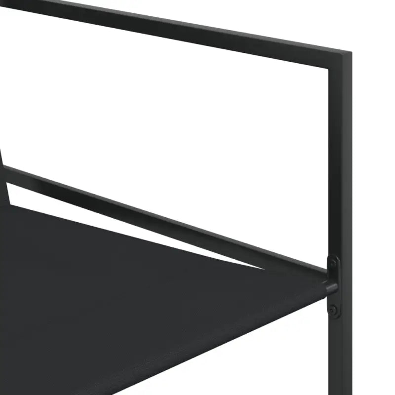 Tuinset van zwart gepoedercoat staal voor buiten en terras - Tuinsets