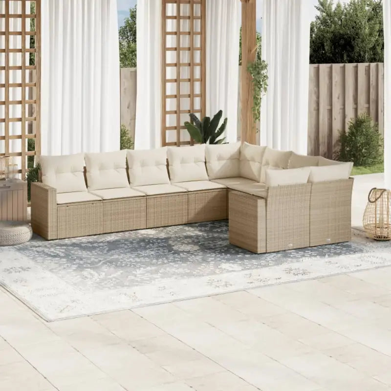 Tuinsets in beige materiaal met gepoedercoat staal en perfecte afmetingen - beige en crèmekleurig / Zonder tafel