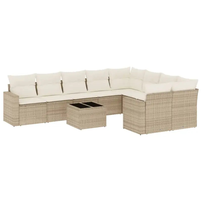 Tuinsets in beige materiaal met gepoedercoat staal en perfecte afmetingen - Tuinsets