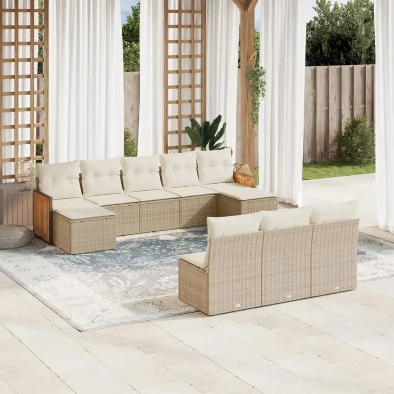 Tuinsets met beige materiaal en gepoedercoat staal voor comfortabel buiten genieten - beige en crèmekleurig / Zonder