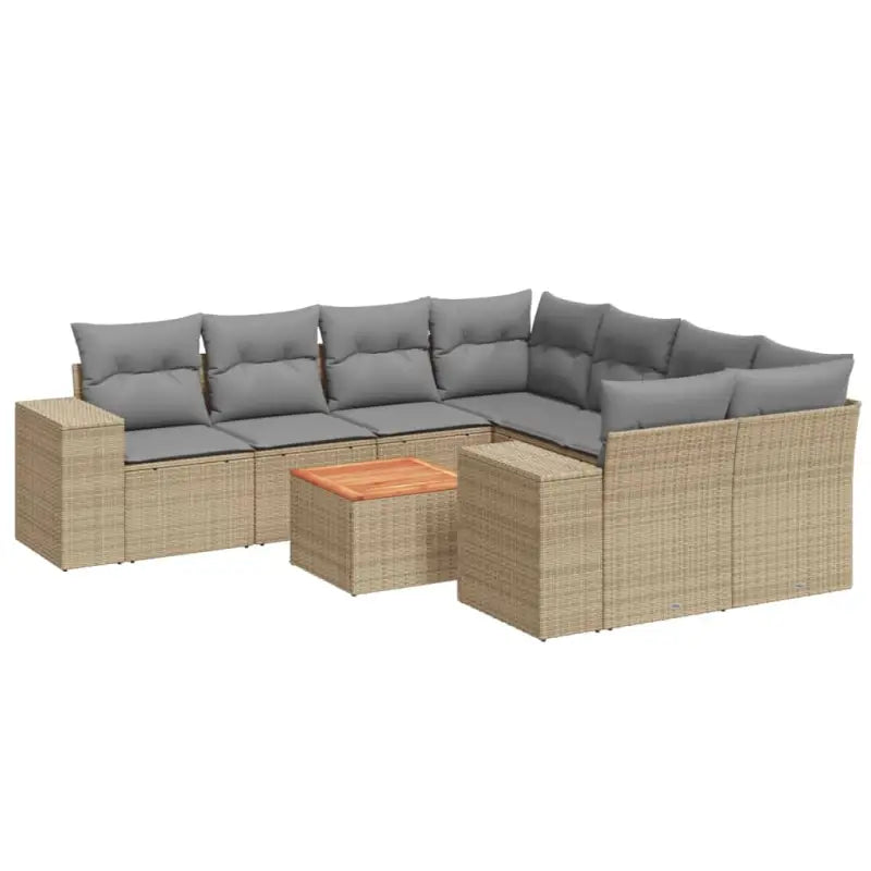 Tuinstoelen en loungeset met beige materiaal en gepoedercoat staal - Tuinsets