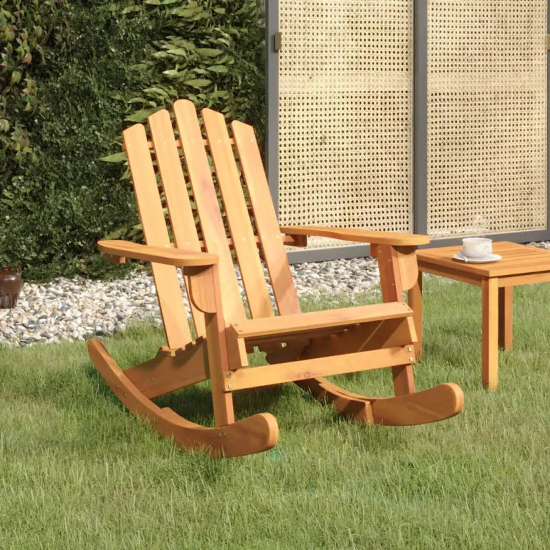 Tuinstoelen in Adirondack stijl van massief acaciahout - Bruin / 1 - Tuinstoelen