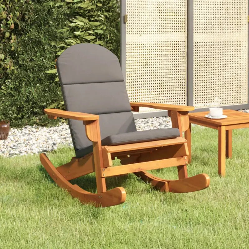 Tuinstoelen in Adirondack stijl van massief acaciahout - Bruin en grijs / 1 - Tuinstoelen