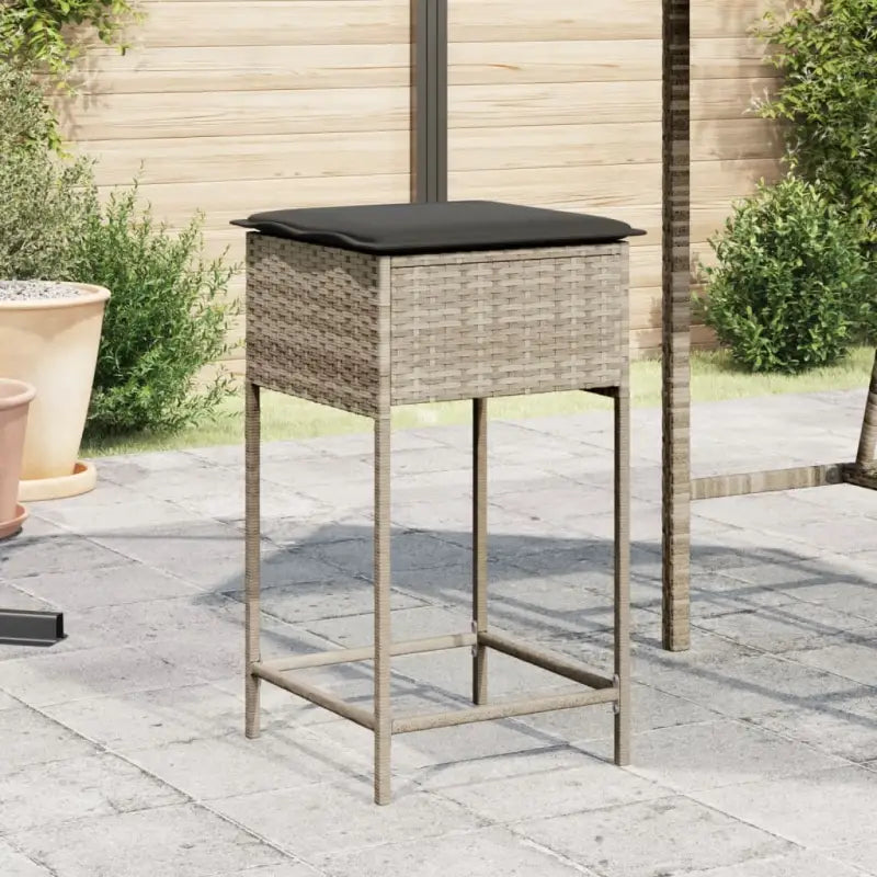 Tuinstoelen in poly rattan voor een comfortabele zitervaring - Lichtgrijs / 1 - Tuinstoelen