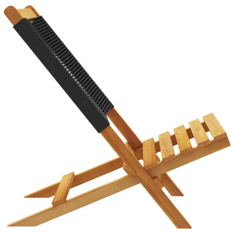 Tuinstoelen met massief acaciahout en gekantelde rugleuning - Tuinstoelen