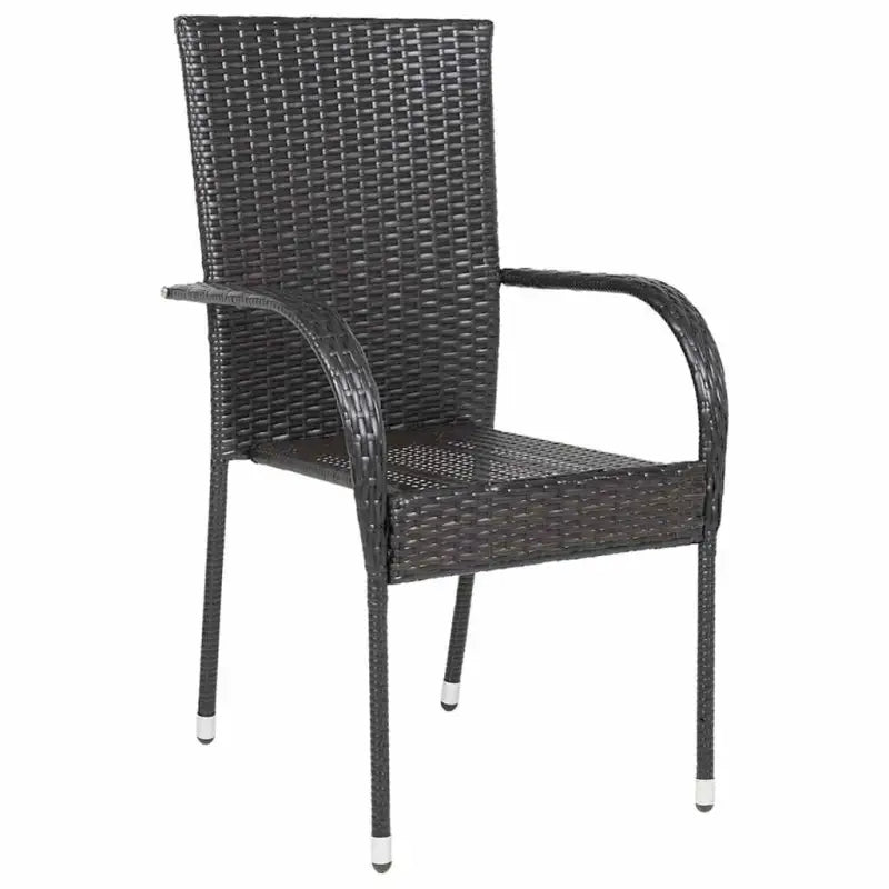 Tuinstoelen met poly rattan en gepoedercoat stalen frame voor outdoor gebruik - Tuinstoelen