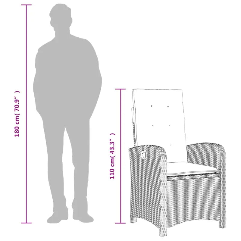 Tuinstoelen met poly rattan voor comfortabele zitervaring en wasbare hoes - Tuinstoelen