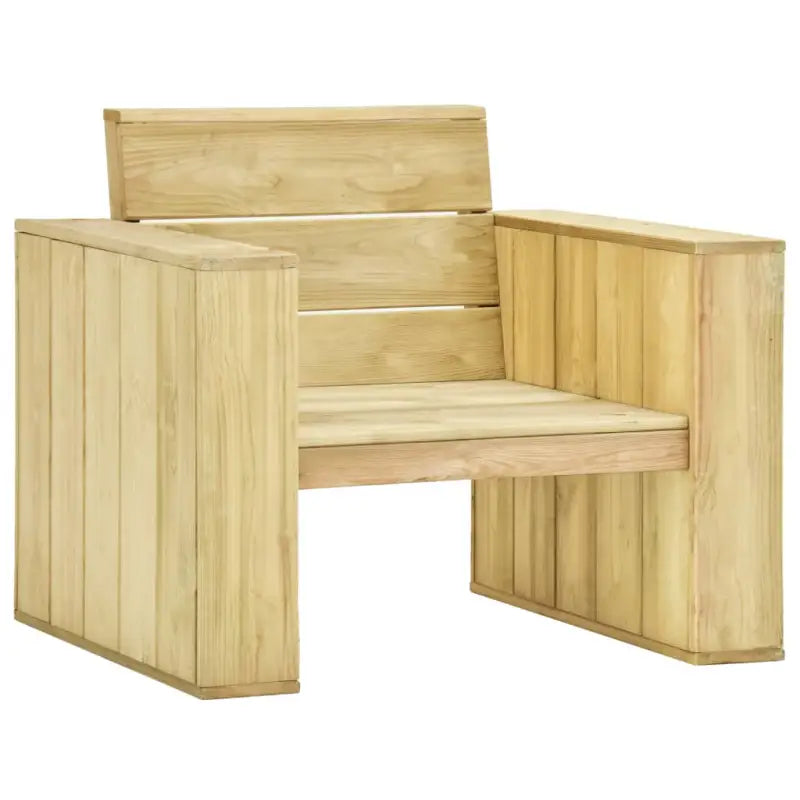 Tuinstoelen van geïmpregneerd grenenhout met comfortabele kussens - Tuinstoelen