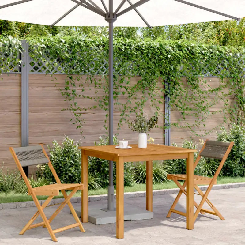 Tuinstoelen van massief acaciahout voor gezellige momenten - Tuinstoelen