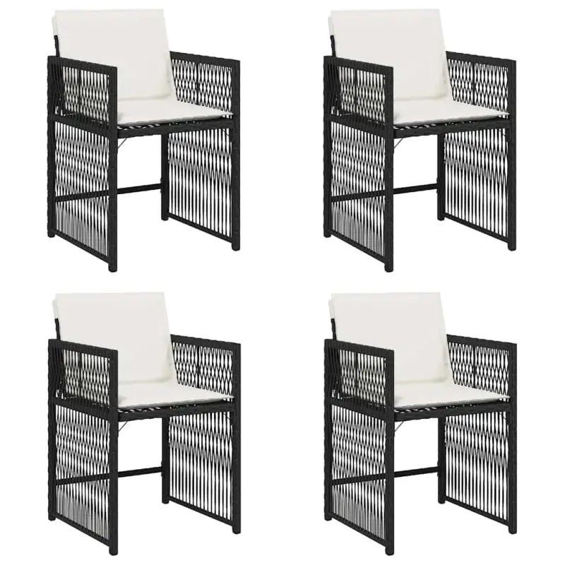 Tuinstoelen van poly rattan voor comfortabele zitervaring met wasbare hoes - Tuinstoelen