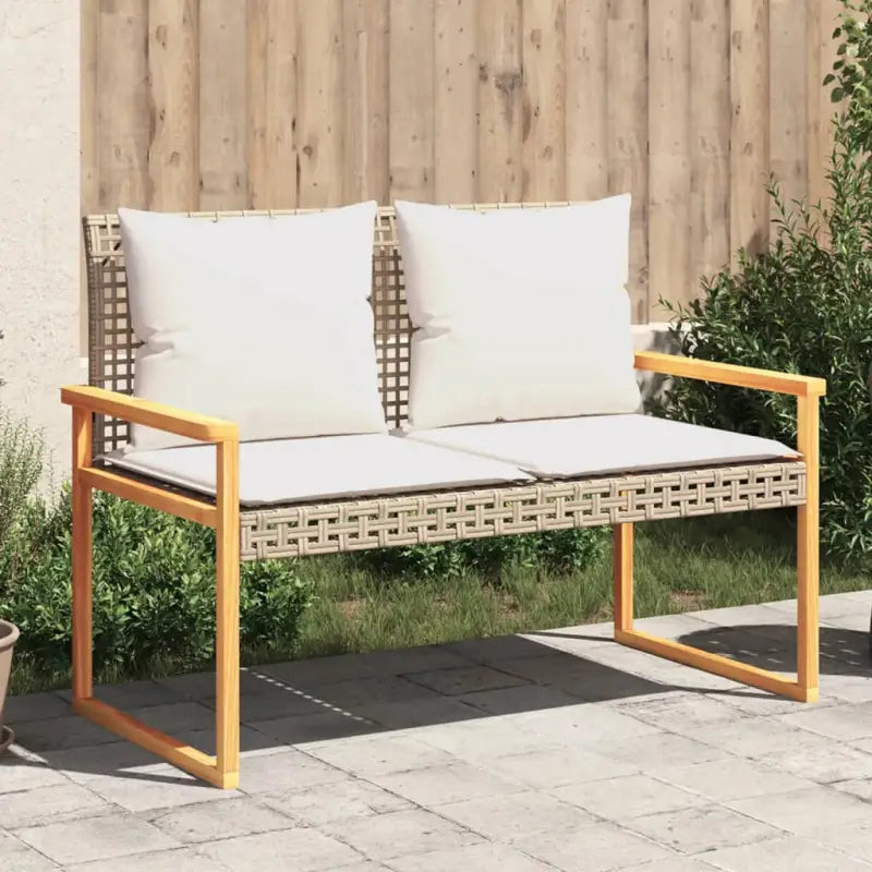 Tuinstoelen van poly rattan voor een comfortabele zitervaring - Gemengd beige / 1 - Tuinbanken