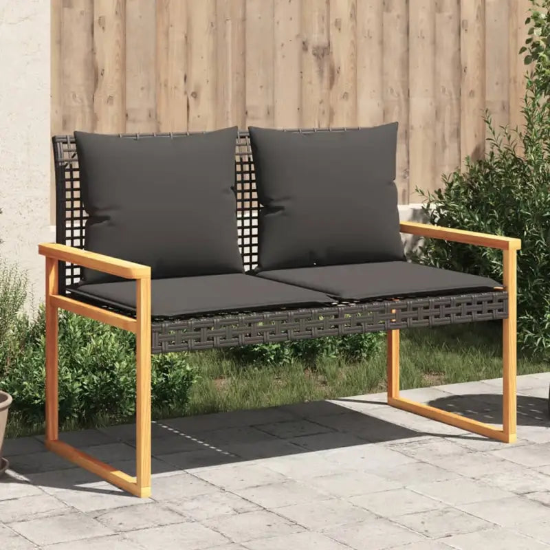 Tuinstoelen van poly rattan voor een comfortabele zitervaring - Zwart / 1 - Tuinbanken