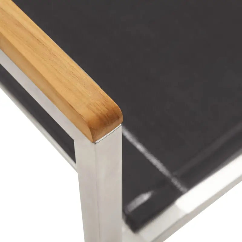 Tuinstoelen van teakhout met roestvrij staal voor een stijlvolle tuin - Tuinstoelen