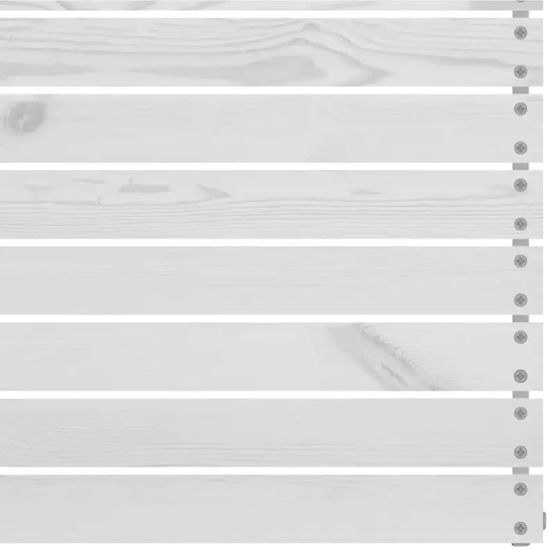 Tuinstoelset van massief grenenhout voor ontspanning en samenzijn - Wit - Tuinsets