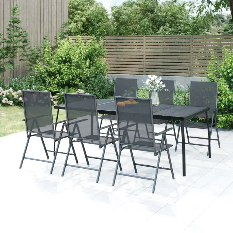 Tuintafel met trendy gaasdesign en stabiel frame voor buitengebruik - 200 x 100 x 72 cm / 1 - Tuintafels