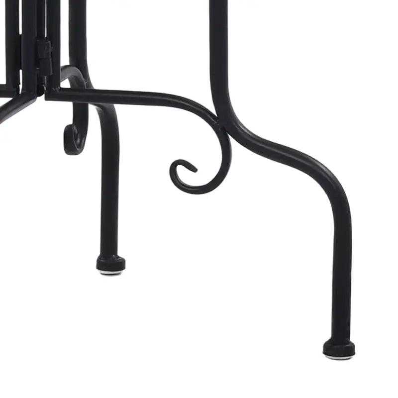 Tuintafeltje met mozaïeken blad en gebogen poten - Plantenstandaarden