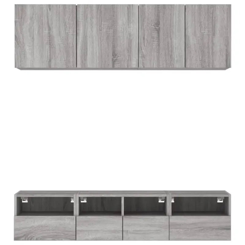 Tv-meubel in Grijs Sonoma voor een strakke opgeruimde woonkamer - Tv-meubels
